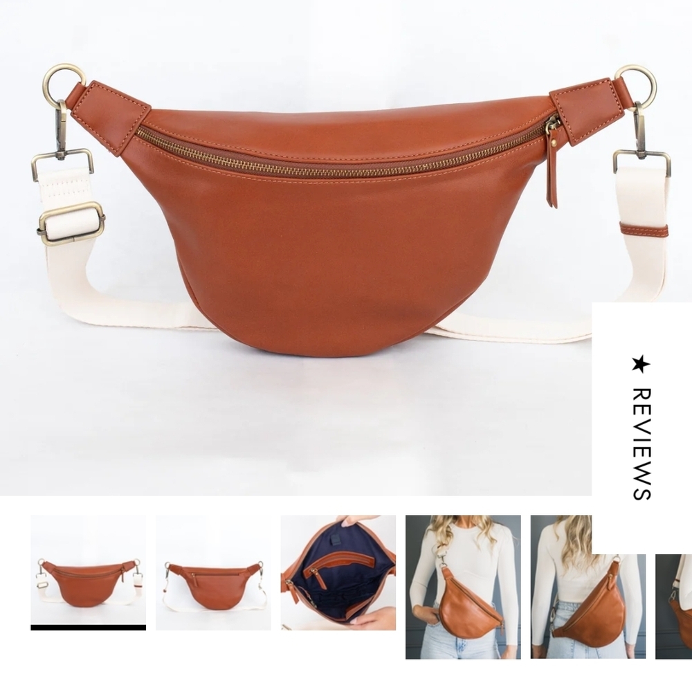 Genuine Leather Crossbody Bag UNUSED! NWT
